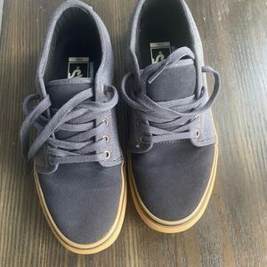 Vans Gray Tan Sneakers Classic Skate Style